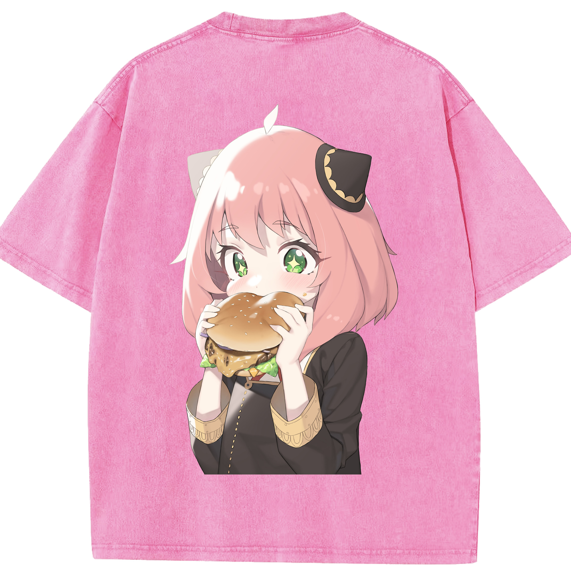 （画像用） SPY×FAMILY间谍家家酒 綿100% ヴィンテージ風 半袖Tシャツ（背面プリント）